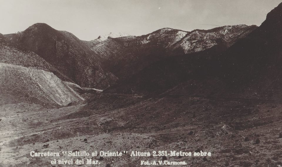 El Camino del 4 en 1934 ó Carretera al Diamante al Oriente de Saltillo 4