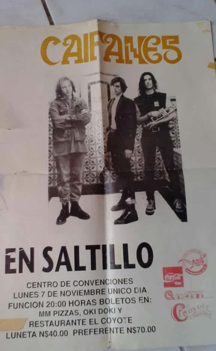 Caifanes en Saltillo - Poster de Promoción en 1994 1