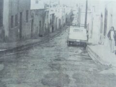 Calle Mina bajando Escobedo en los 70