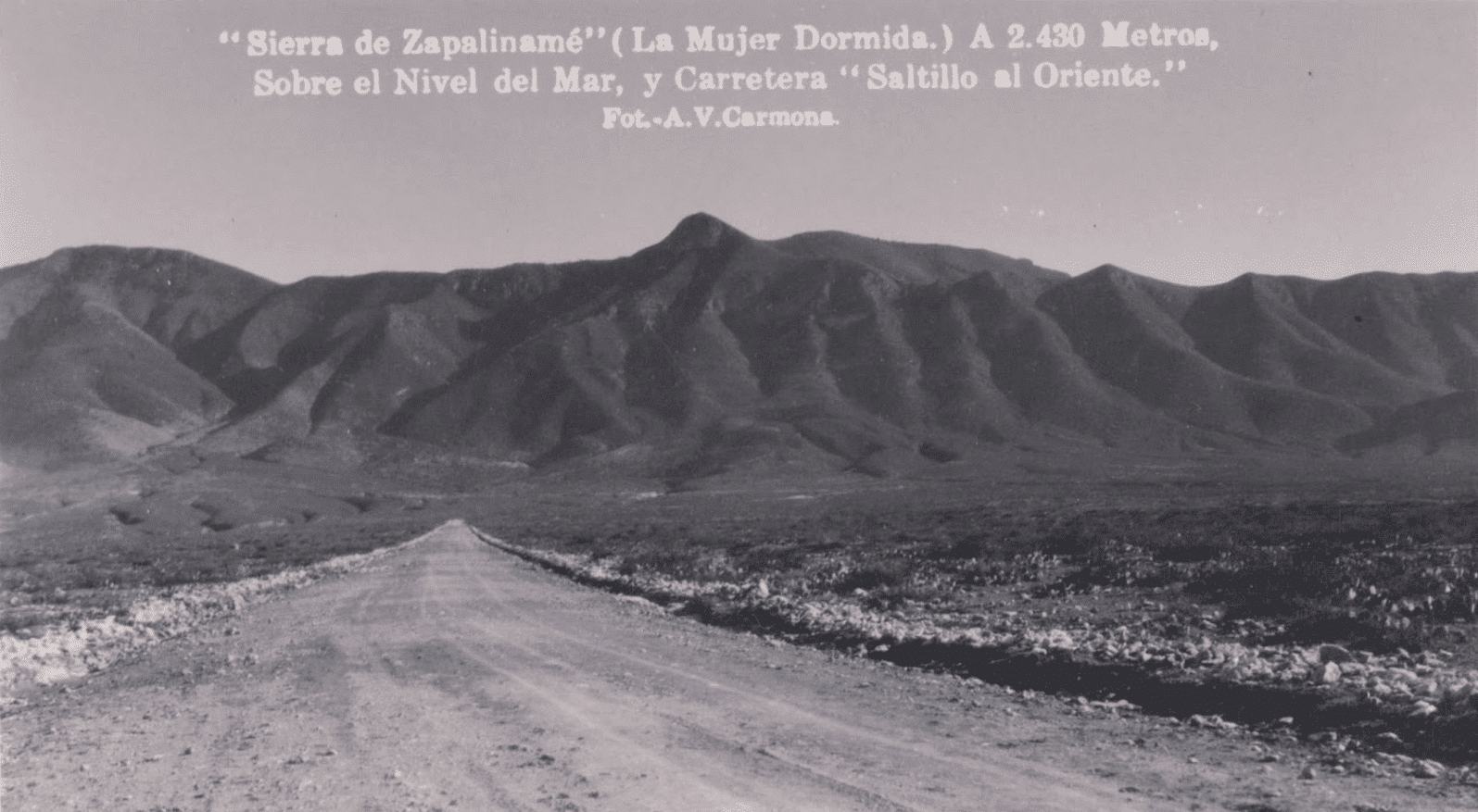 El Camino del 4 en 1934 ó Carretera al Diamante al Oriente de Saltillo 2