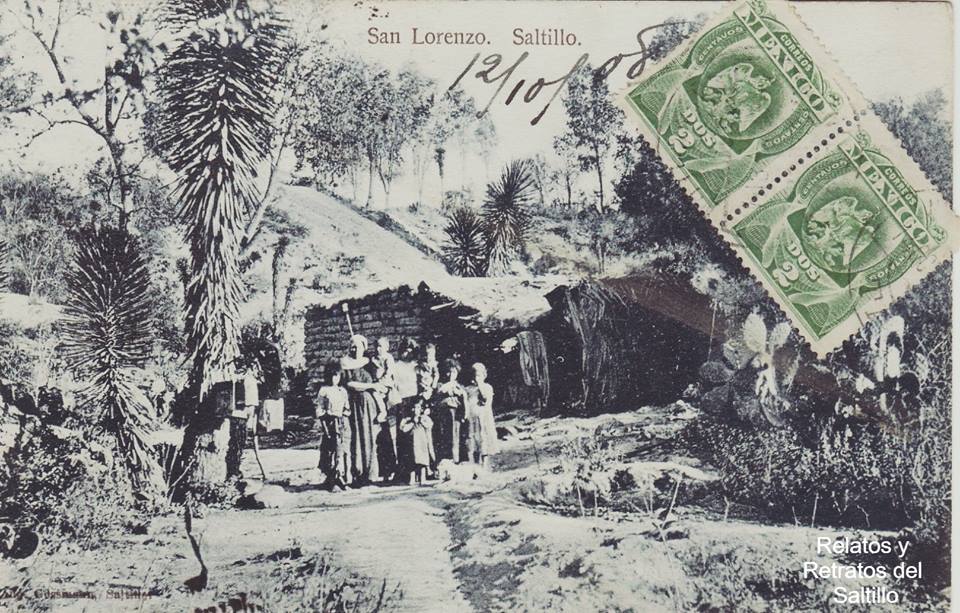 Postal de Familia Saltillense en 1908 1