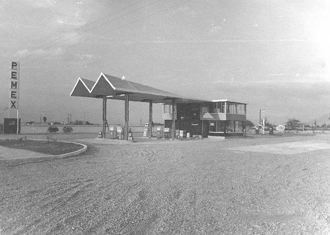 La Gasolinera de la Lechera en Saltillo durante 1968