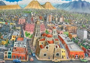 Saltillo en Óleo - Dibujos de Gerardo Rodríguez Canales "Geroca" 7