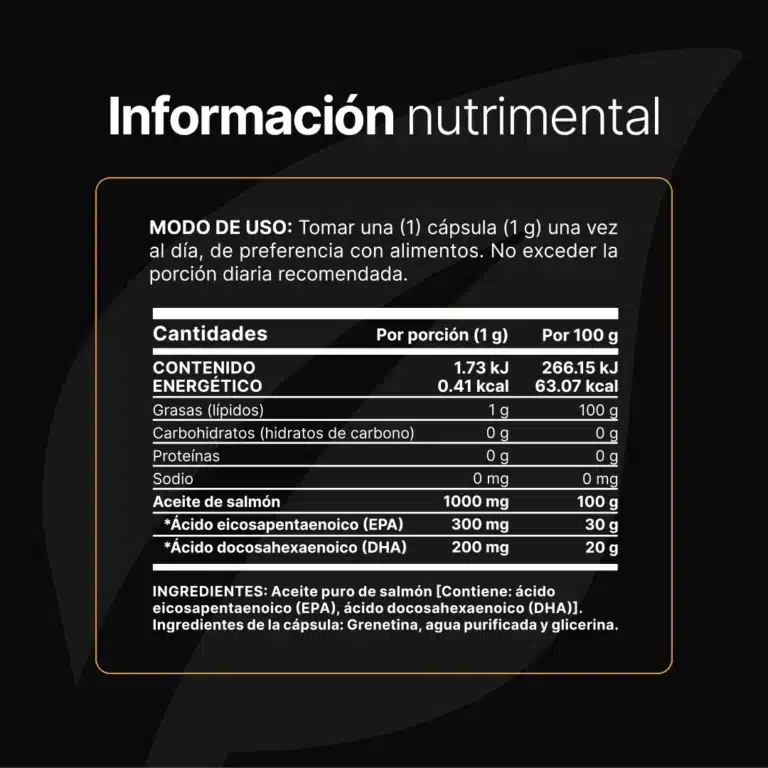 Omega 3 Aceite Puro de Salmón - 90 cápsulas - Imagen 2