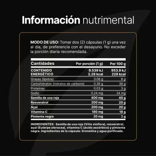 Resveratrol - 90 cápsulas 2