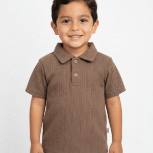 Alternative view of Camisa cuello polo tejida