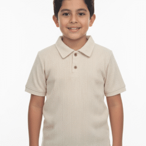 Camisa cuello polo tejida