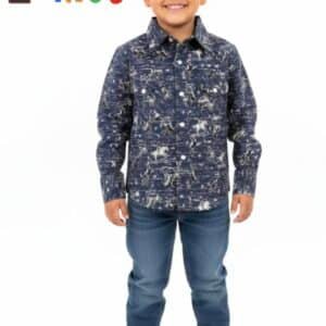 Alternative view of Camisa Vaquera de Broche para Niño - Varios Modelos