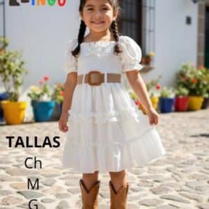 Vestido Vaquero con olanes