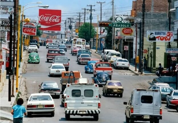 Cruce de Abasolo y Presidente Cárdenas a inicios de los años 90s 2