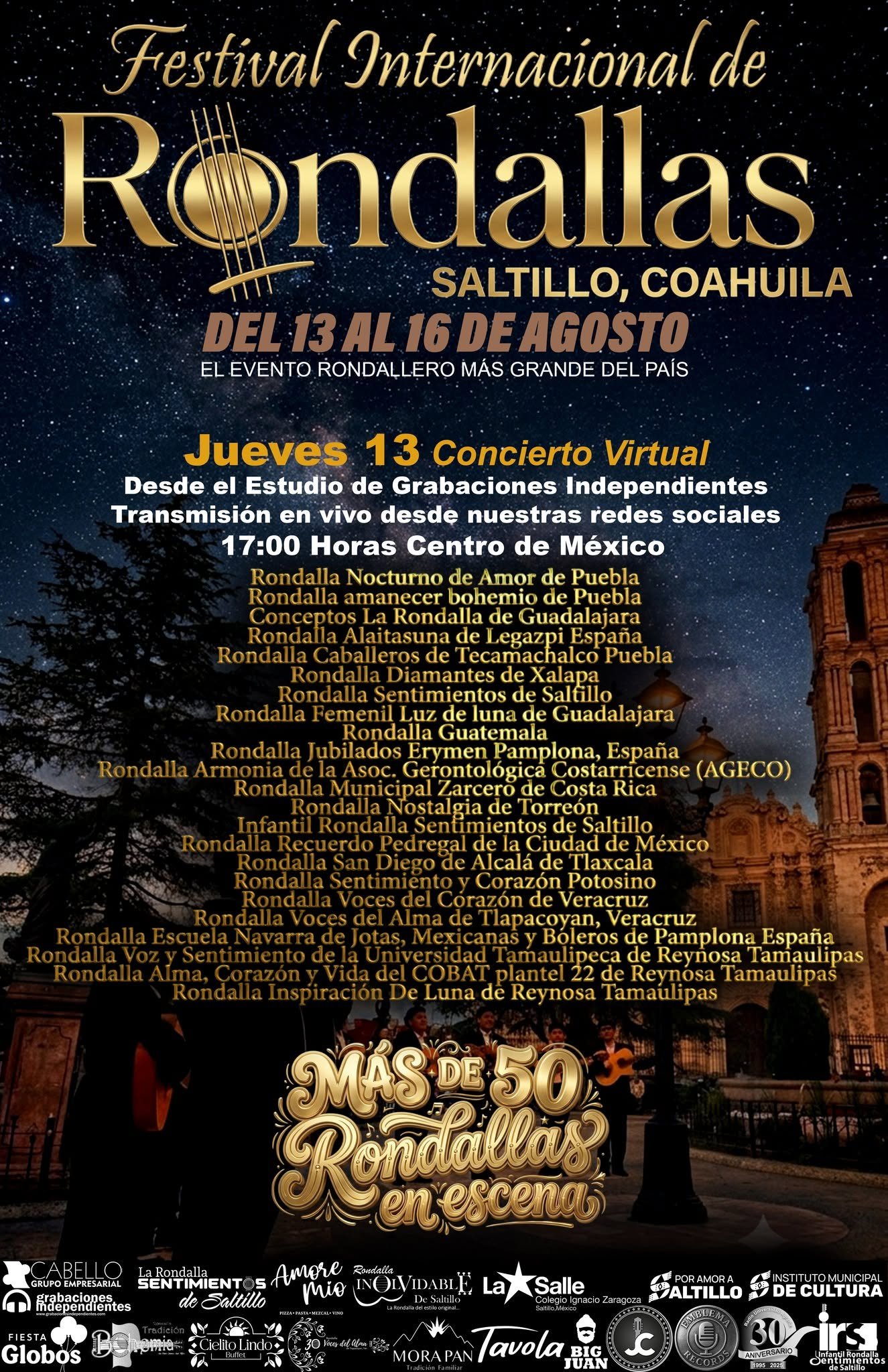 Festival Internacional de Rondallas Saltillo 2026 – Día 1