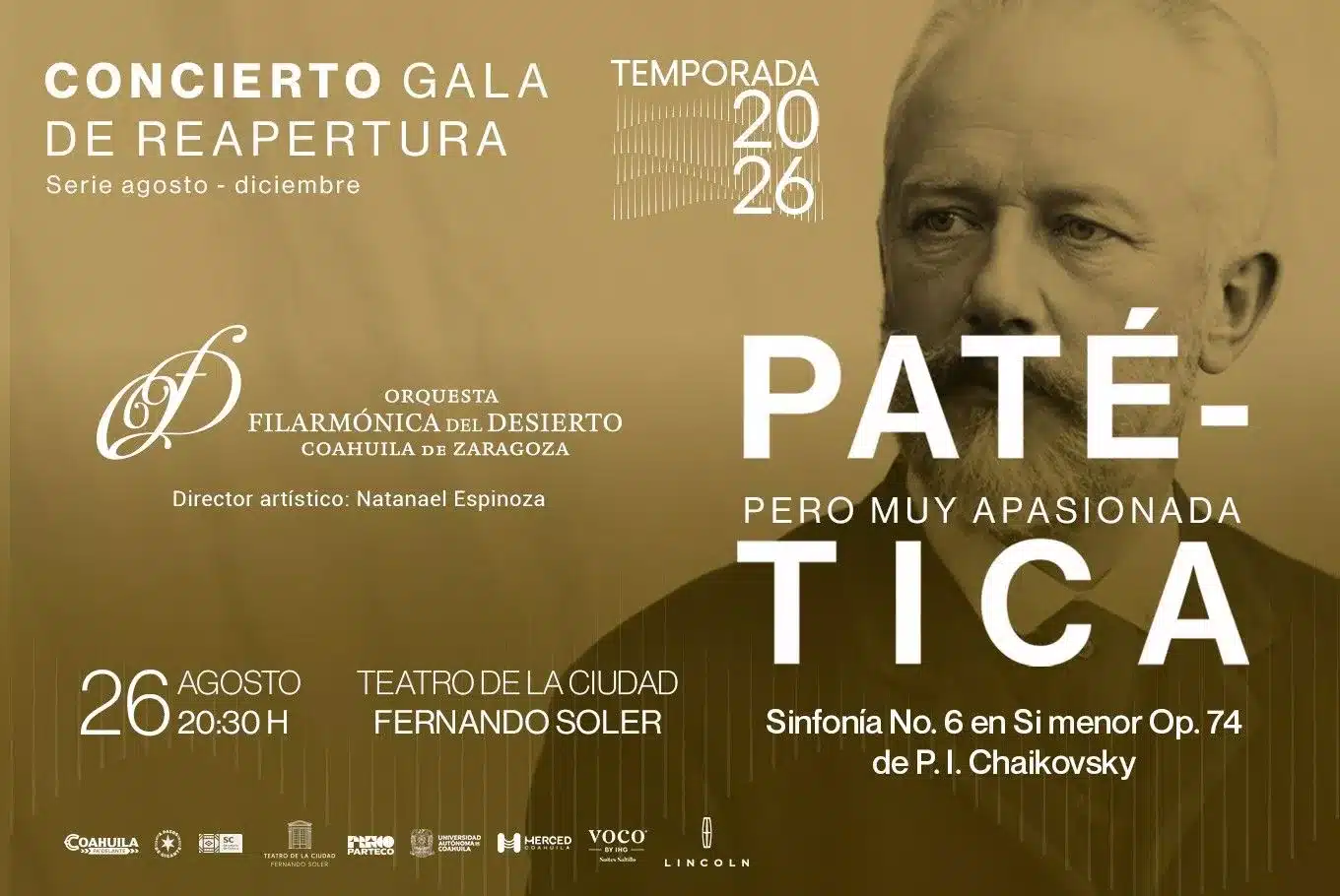 Patética, pero muy apasionada — Orquesta Filarmónica del Desierto en Saltillo 2 Patética, pero muy apasionada — Orquesta Filarmónica del Desierto en Saltillo 2