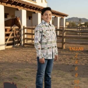 Camisa Vaquera para Niño de Broche