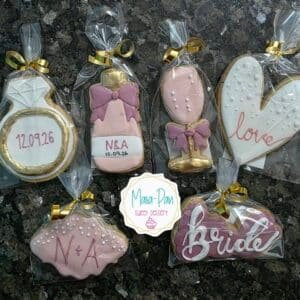 Galletas de mantequilla para despedida de soltera  💍💕🍷🍾