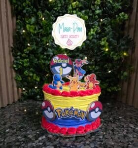 Pastel de pokemón ⚡️🔥🌱💧