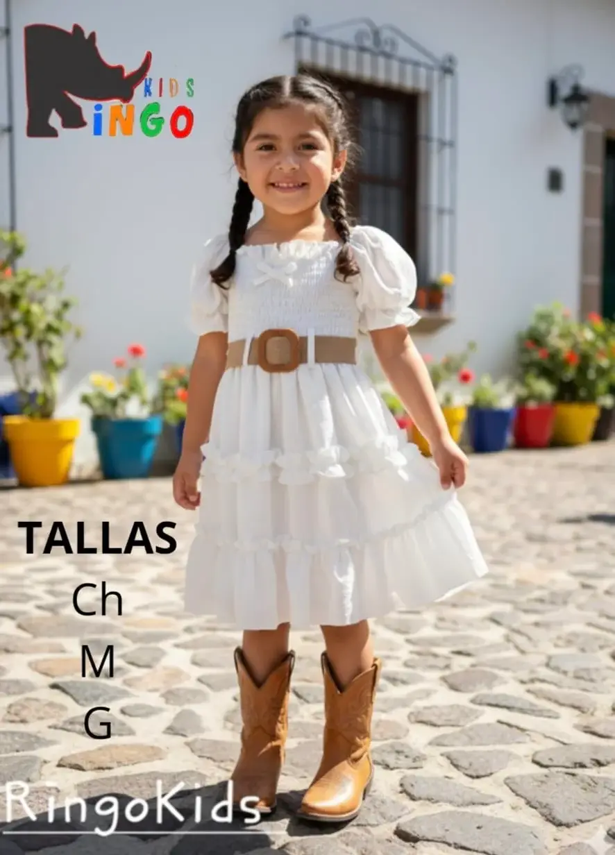 Vestido Vaquero con olanes
