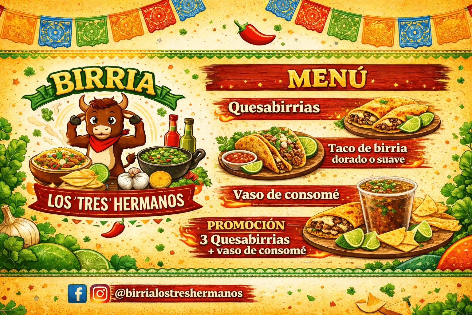 Birria los tres hermanos